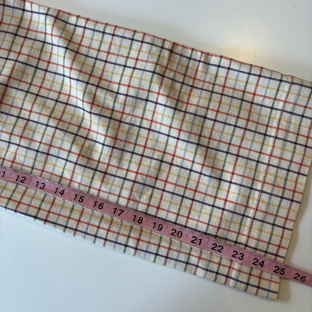 Madewell || Emmett Wide-Leg Crop Pants in Rainbow Windowpane Cream‎ 23 - Picture 10 of 10